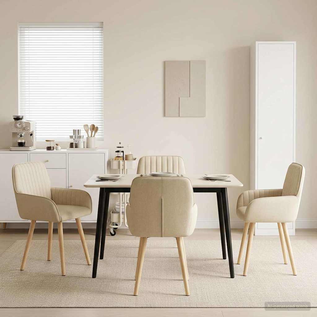 Sillas De Comedor 2 Uds. Tela 56,5 X 50 X 87,5 Cm