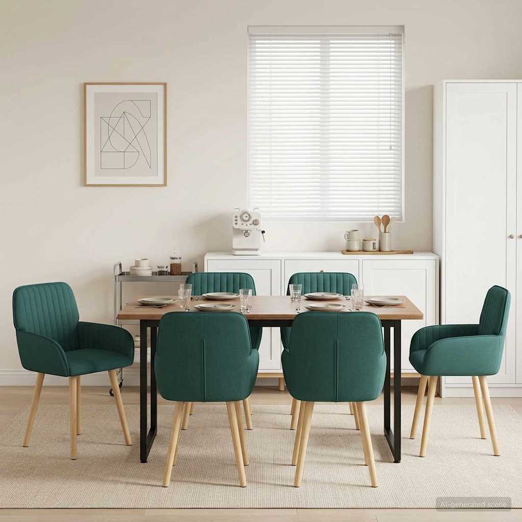 Sillas De Comedor 2 Uds. Tela 56,5 X 50 X 87,5 Cm