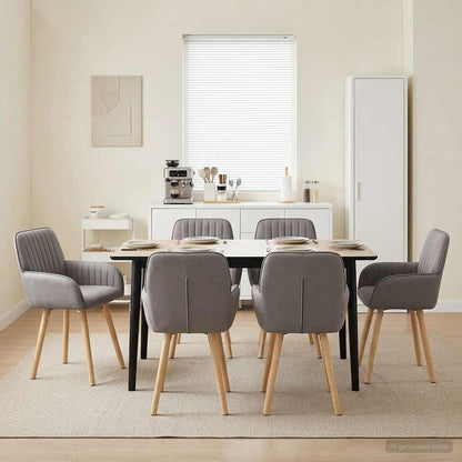 Sillas De Comedor 2 Uds. Tela 56,5 X 50 X 87,5 Cm