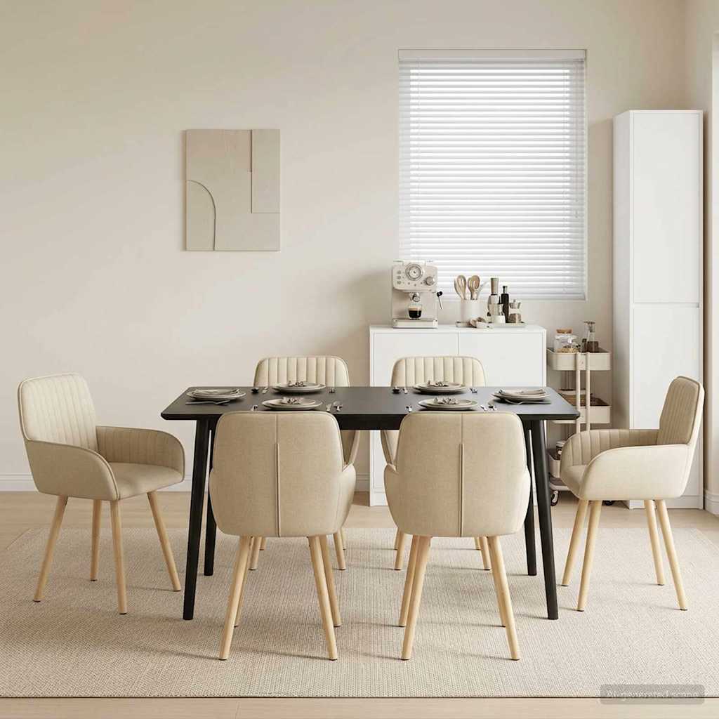 Sillas De Comedor 2 Uds. Tela 56,5 X 50 X 87,5 Cm