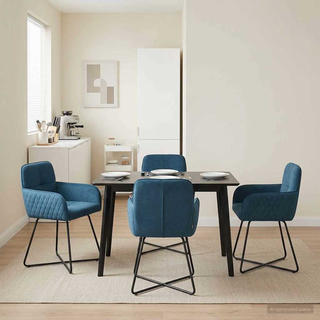 Sillas De Comedor 2 Uds. Terciopelo 59 X 56,5 X 86 Cm