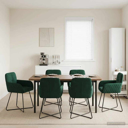 Sillas De Comedor 2 Uds. Terciopelo 59 X 56,5 X 86 Cm
