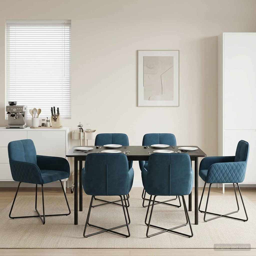 Sillas De Comedor 2 Uds. Terciopelo 59 X 56,5 X 86 Cm