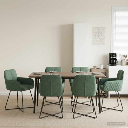 Sillas De Comedor 2 Uds. Terciopelo 59 X 56,5 X 86 Cm
