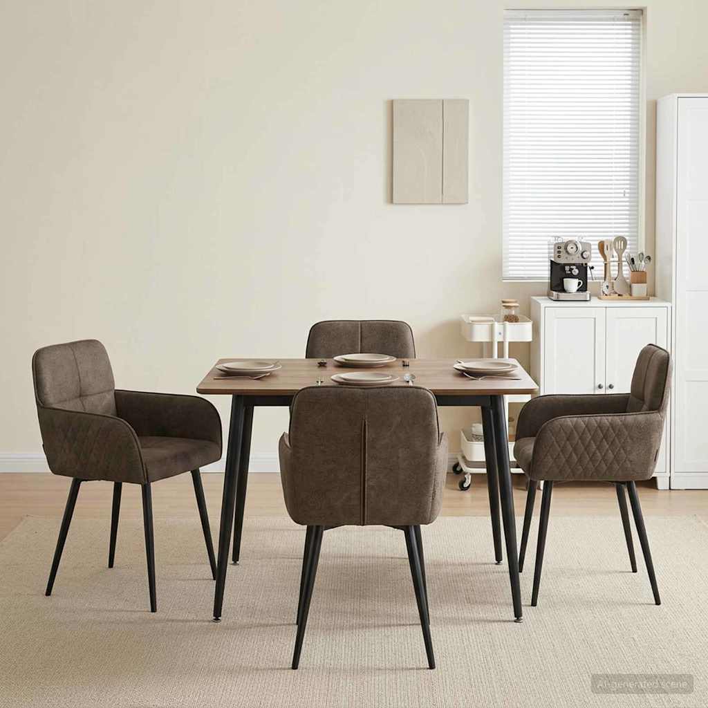 Sillas De Comedor 2 Uds. Cuero De Suede Sintético Verde Militar