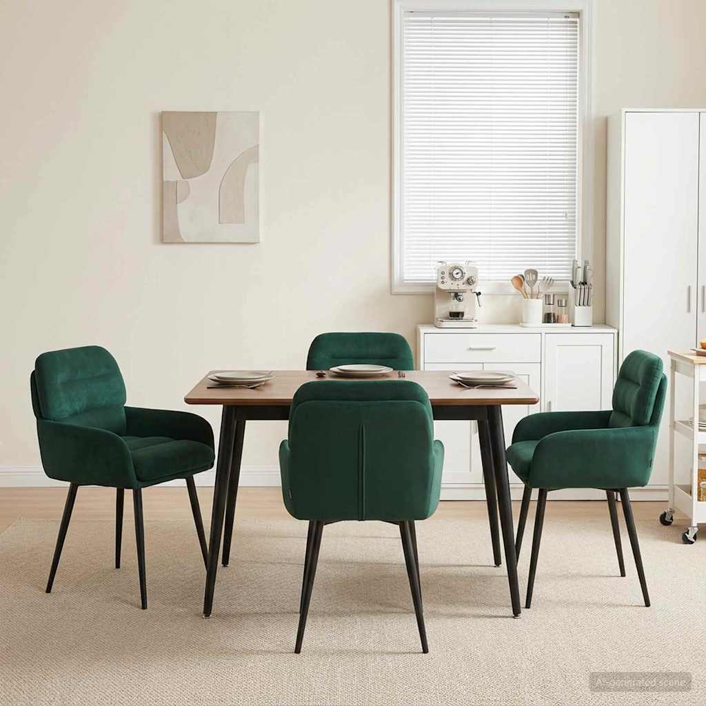 Sillas De Comedor 2 Uds. Terciopelo 59 X 59,5 X 90 Cm