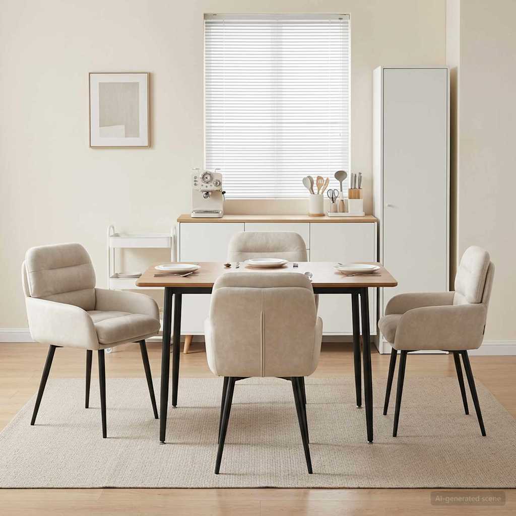 Sillas De Comedor 2 Uds. Terciopelo 59 X 59,5 X 90 Cm