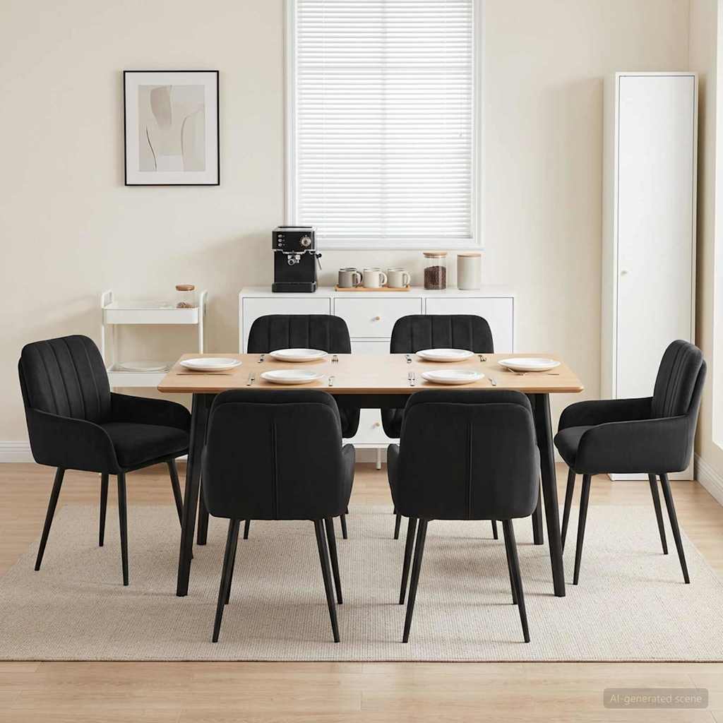Sillas De Comedor 2 Uds. Terciopelo 59 X 59,5 X 90 Cm