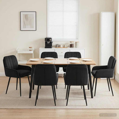 Sillas De Comedor 2 Uds. Terciopelo 59 X 59,5 X 90 Cm
