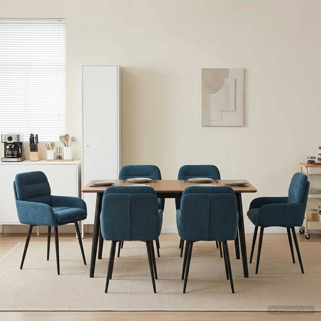 Sillas De Comedor 2 Uds. Terciopelo 59 X 59,5 X 90 Cm