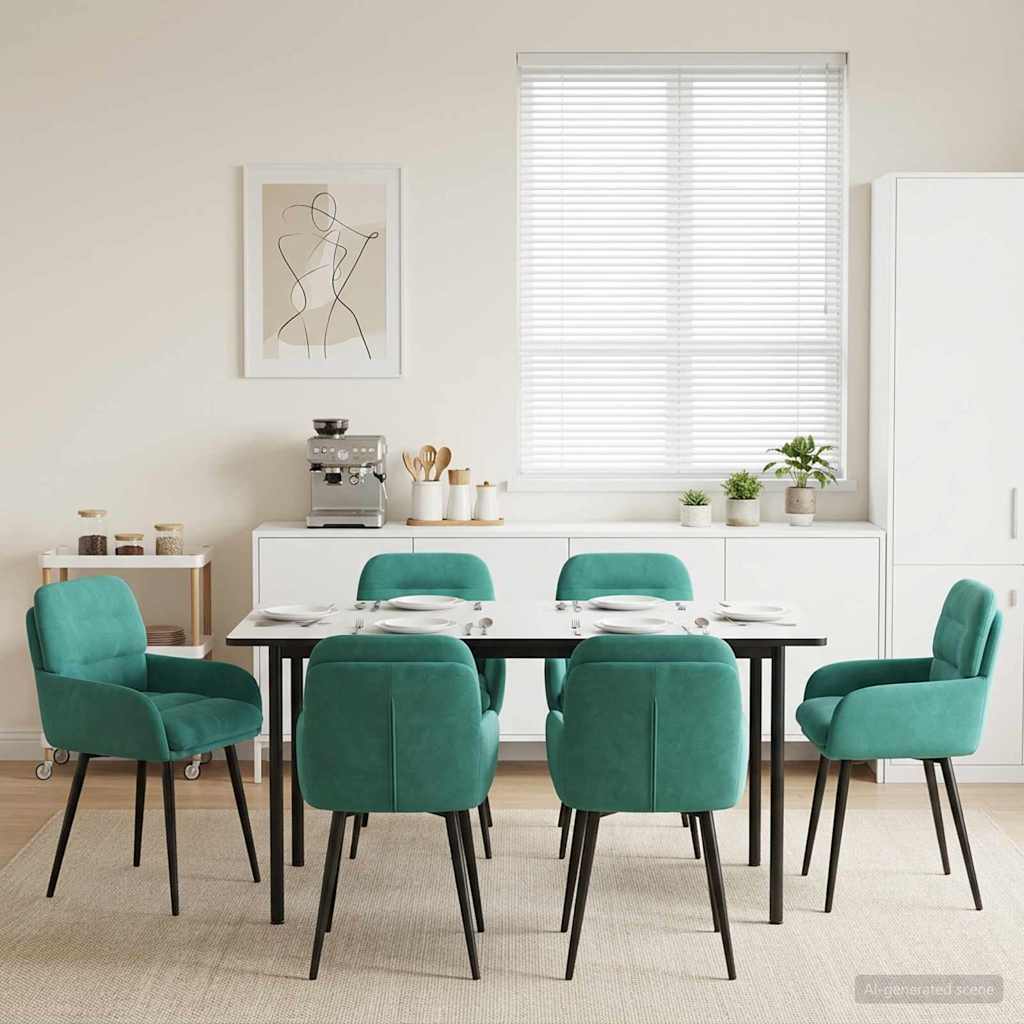 Sillas De Comedor 2 Uds. Terciopelo 59 X 59,5 X 90 Cm