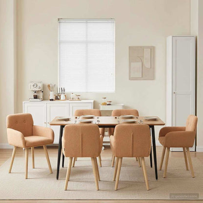 Sillas De Comedor 2 Uds. Bouclé 59 X 56,5 X 85 Cm