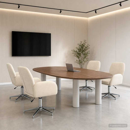 Sillas De Escritorio Giratorias 6 Uds. 54 X 58 X 90 Cm