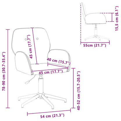 Sillas De Escritorio Giratorias 2 Uds. 54 X 55 X 90 Cm