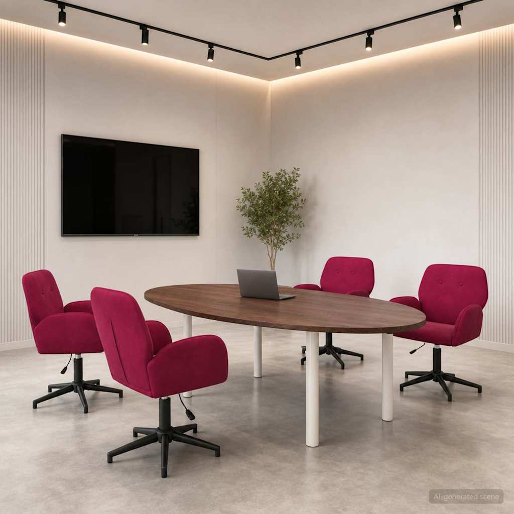 Sillas De Escritorio Giratorias 6 Uds. 54 X 55 X 90 Cm