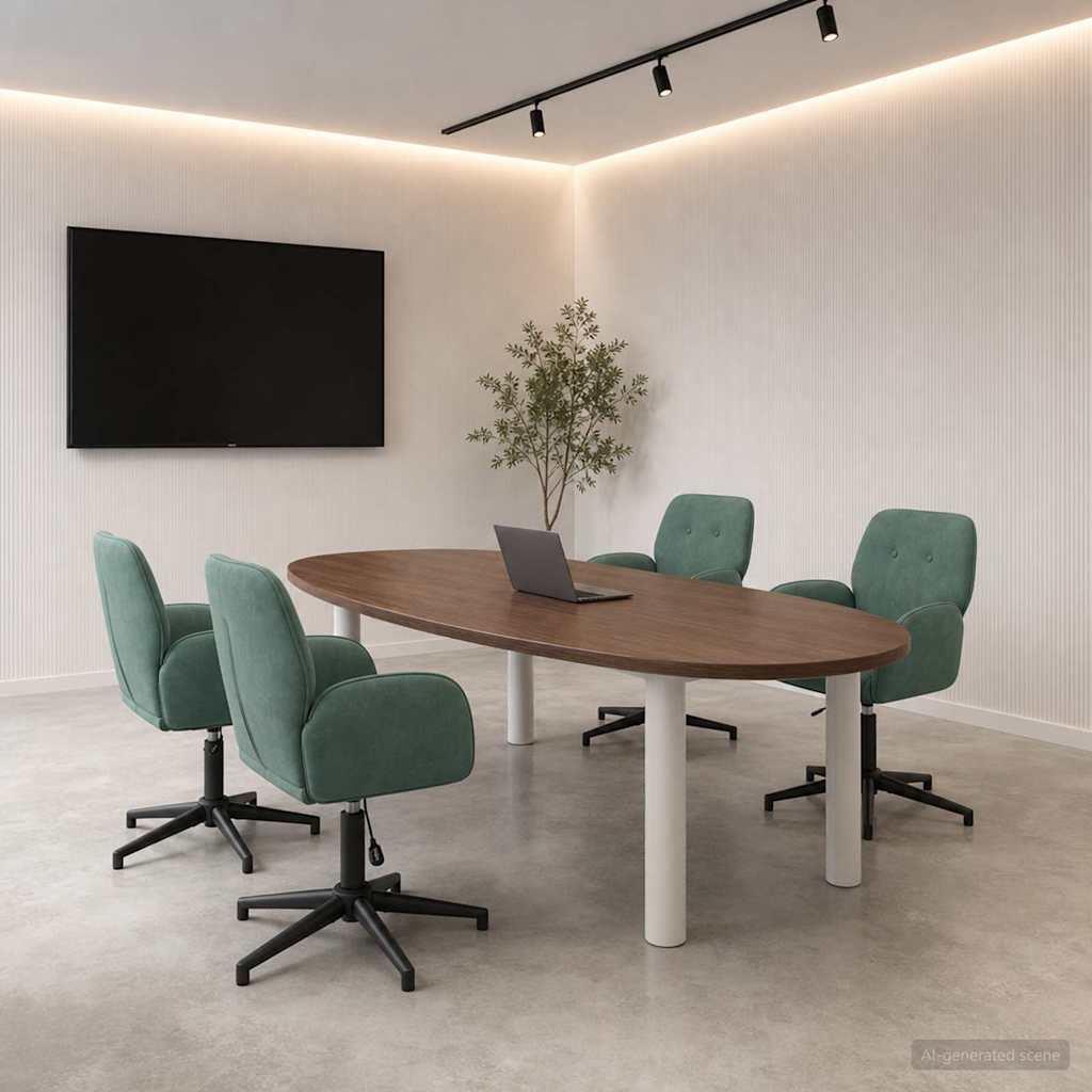 Sillas De Escritorio Giratorias 6 Uds. 54 X 55 X 90 Cm