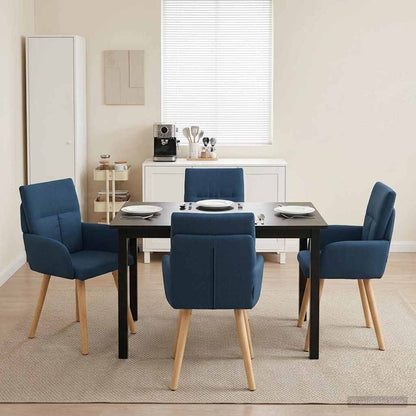 Sillas De Comedor 2 Uds. Tela 60 X 56 X 93 Cm