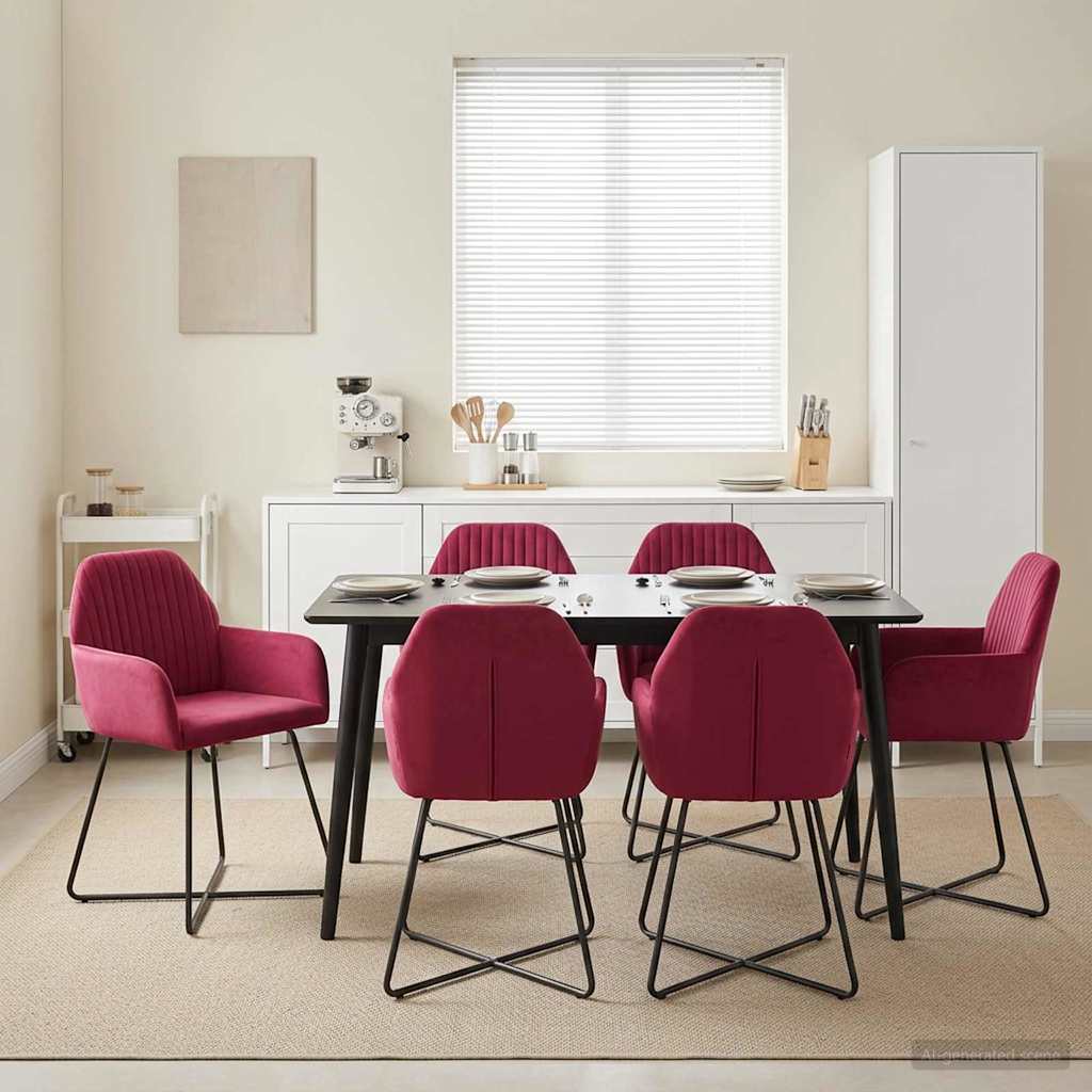 Sillas De Comedor 2 Uds. Terciopelo 55 X 50 X 84 Cm