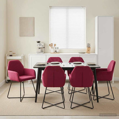 Sillas De Comedor 2 Uds. Terciopelo 55 X 50 X 84 Cm