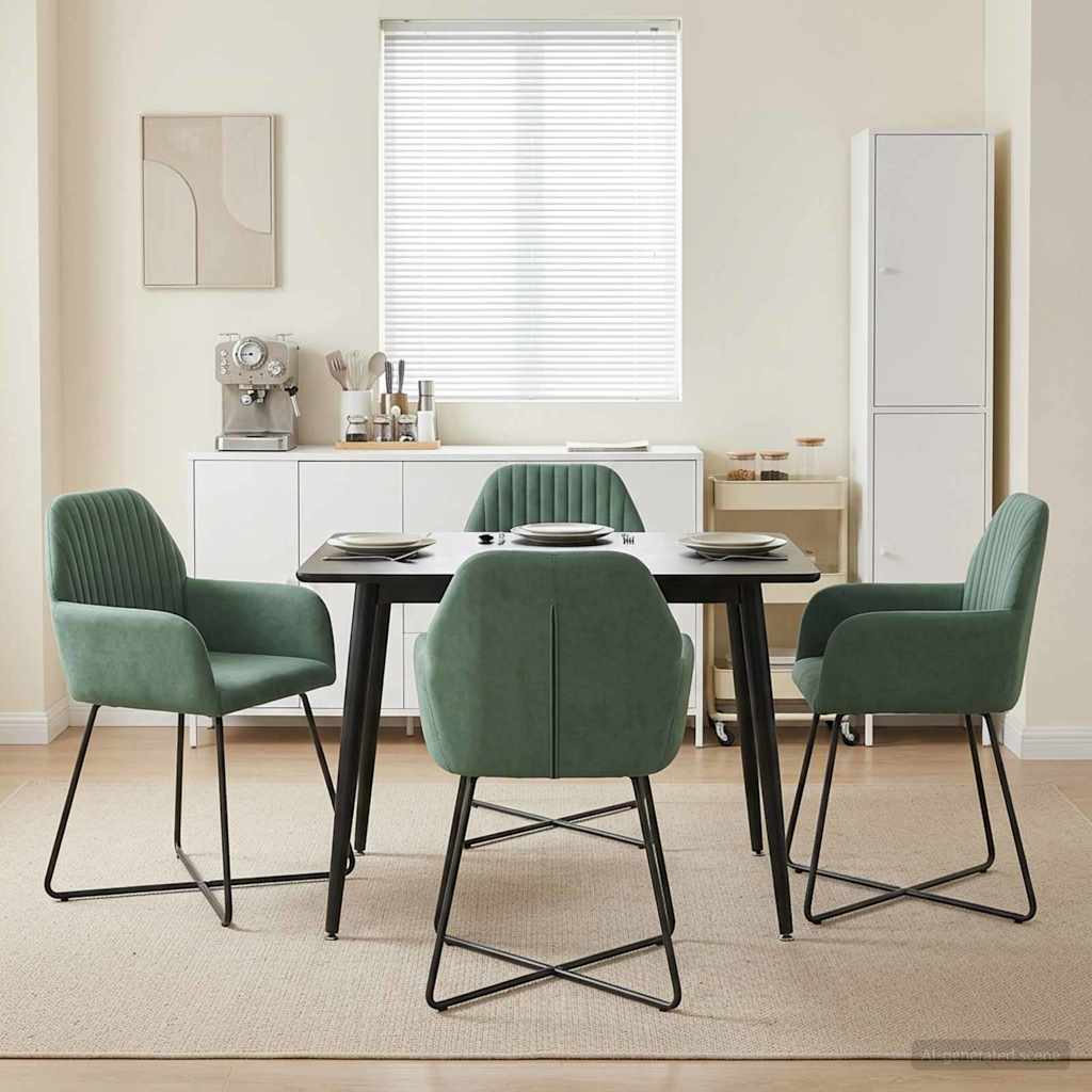 Sillas De Comedor 2 Uds. Terciopelo 55 X 50 X 84 Cm