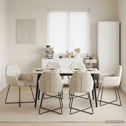 Sillas De Comedor 2 Uds. Terciopelo 55 X 50 X 84 Cm