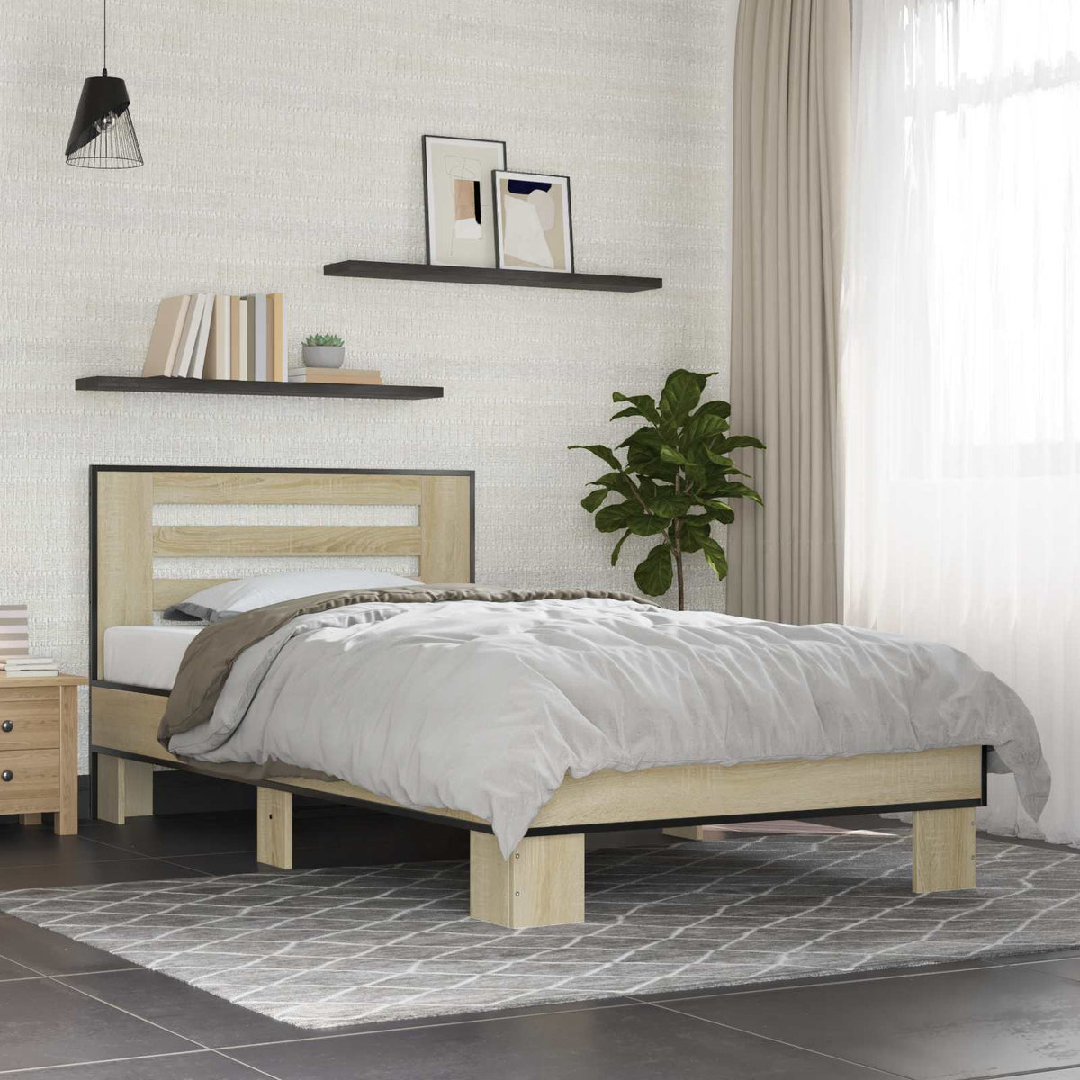 Estructura Cama Madera Ingeniería Metal