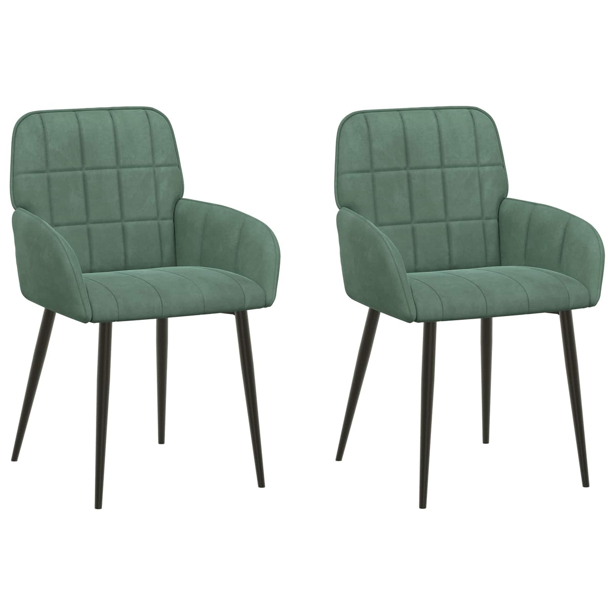 Sillas De Comedor 2 Uds. Terciopelo 56.5 X 50 X 85 Cm