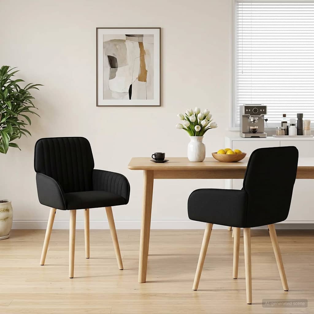 Sillas De Comedor 2 Uds. Tela 56,5 X 50 X 87,5 Cm