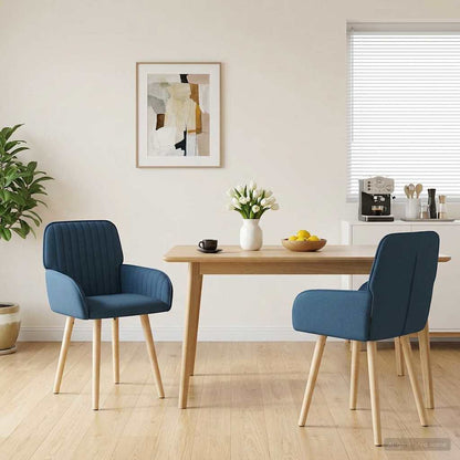 Sillas De Comedor 2 Uds. Tela 56,5 X 50 X 87,5 Cm