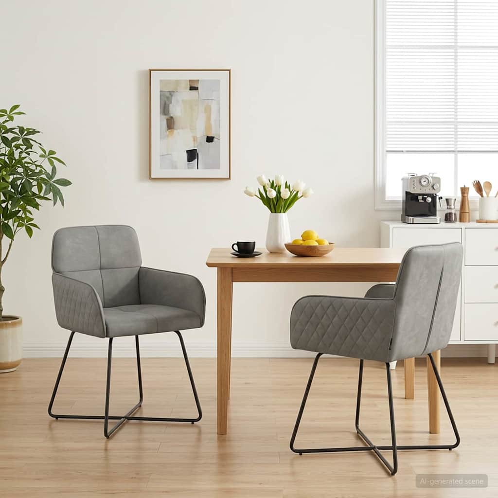 Sillas De Comedor 2 Uds. Terciopelo 59 X 56,5 X 86 Cm