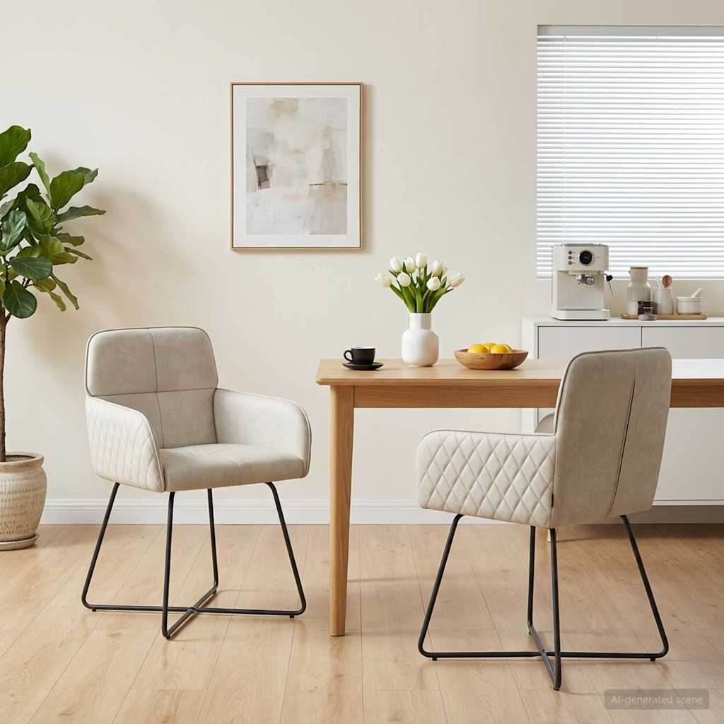 Sillas De Comedor 2 Uds. Terciopelo 59 X 56,5 X 86 Cm
