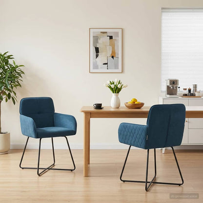 Sillas De Comedor 2 Uds. Terciopelo 59 X 56,5 X 86 Cm