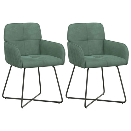 Sillas De Comedor 2 Uds. Terciopelo 59 X 56,5 X 86 Cm