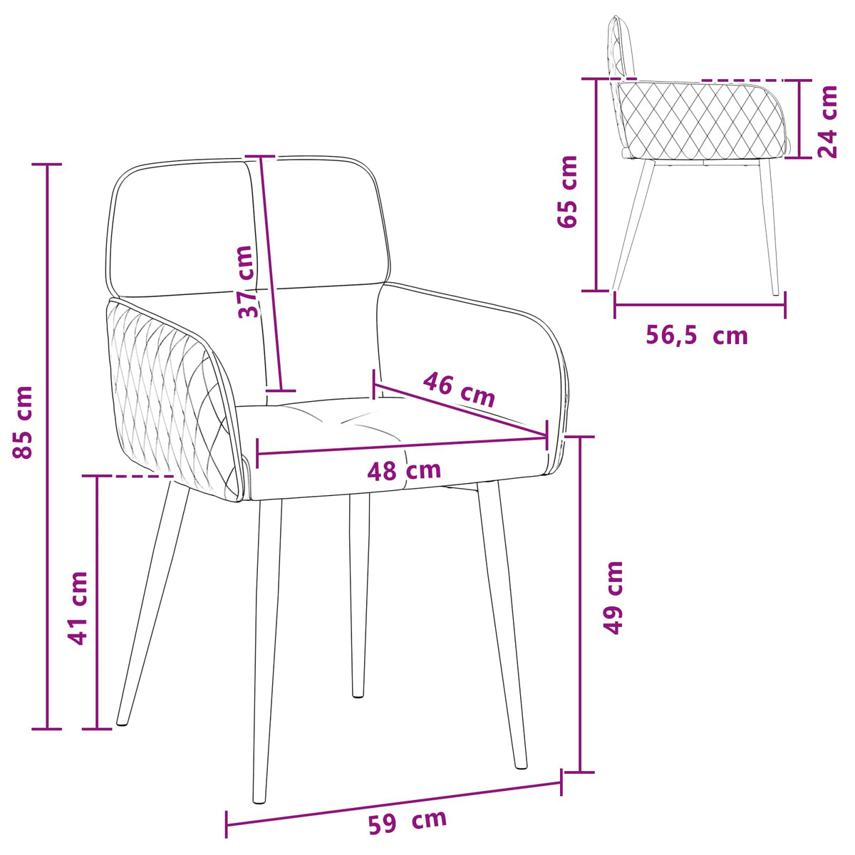 Sillas De Comedor 2 Uds. Cuero De Suede Sintético Verde Militar