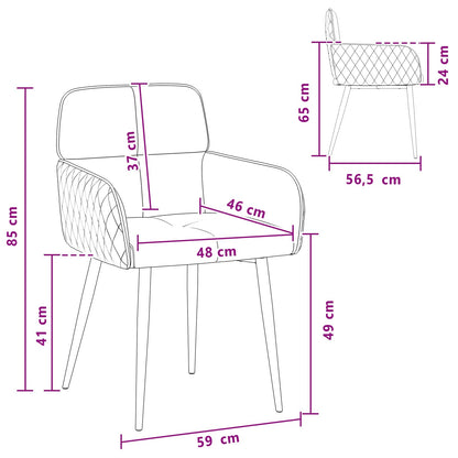 Sillas De Comedor 2 Uds. Cuero De Suede Sintético Verde Militar