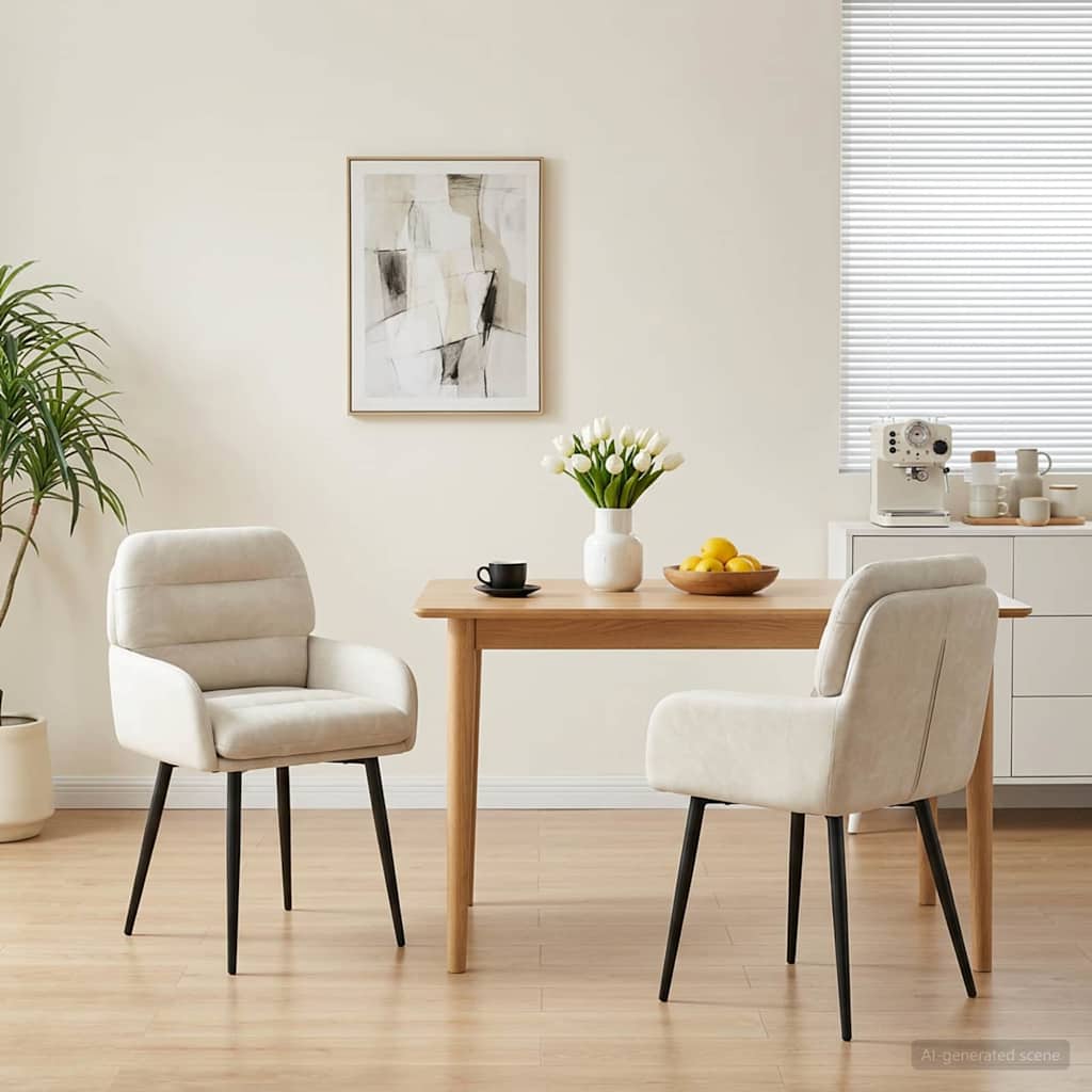 Sillas De Comedor 2 Uds. Terciopelo 59 X 59,5 X 90 Cm