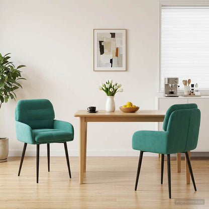Sillas De Comedor 2 Uds. Terciopelo 59 X 59,5 X 90 Cm