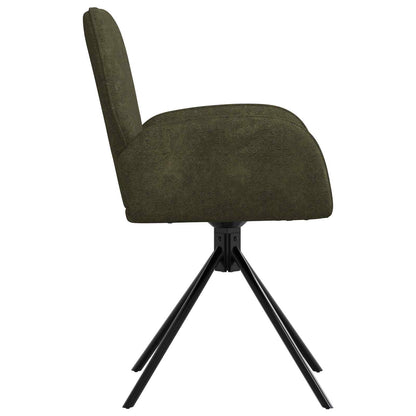 Sillas De Comedor Giratorias 2 Uds. Cuero De Suede Sintético