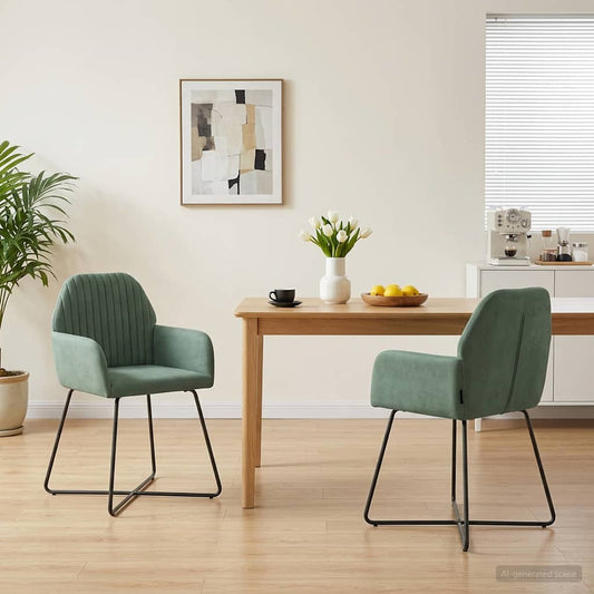 Sillas De Comedor 2 Uds. Terciopelo 55 X 50 X 84 Cm
