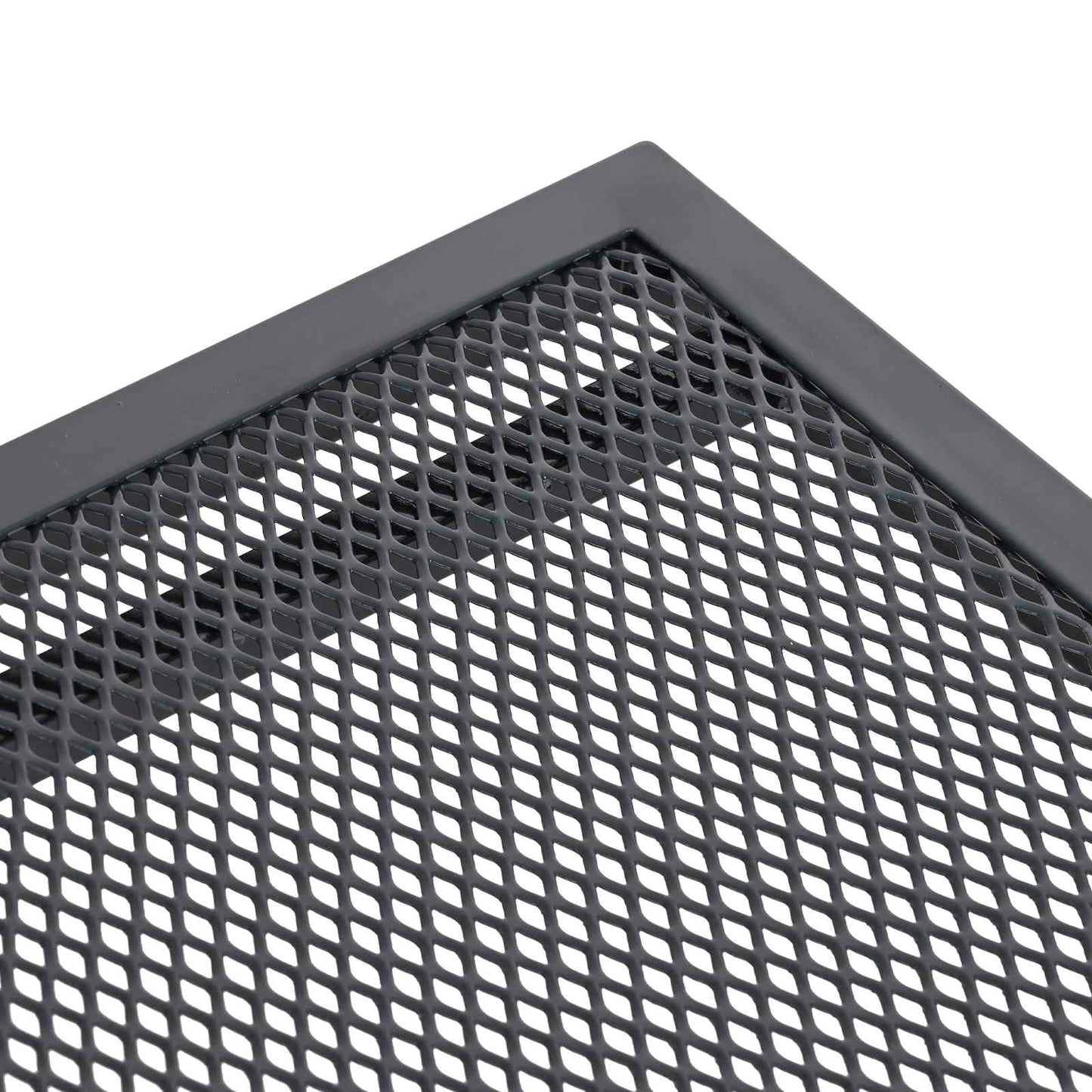 Mesa De Comedor De Malla Extensible Gris Antracita Acero