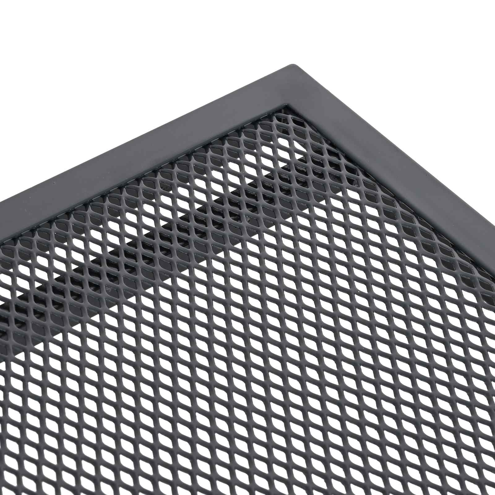 Mesa De Comedor De Malla Extensible Gris Antracita Acero