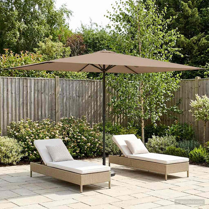Sombrilla De Jardín 300 X 300 Cm Poliéster Rectangular