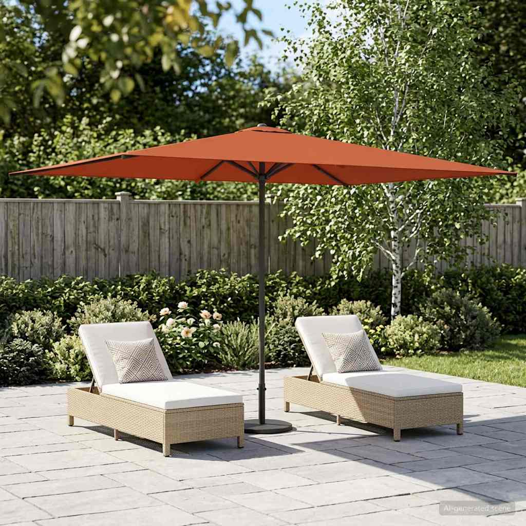 Sombrilla De Jardín 300 X 300 Cm Poliéster Rectangular