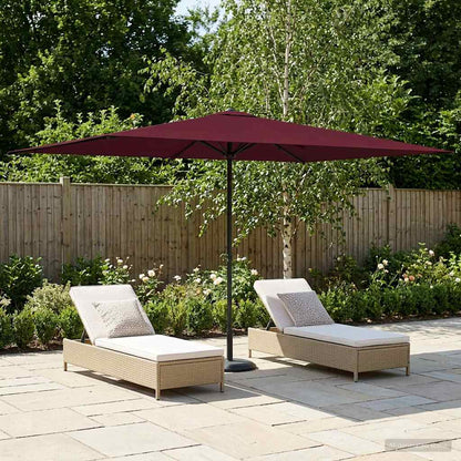 Sombrilla De Jardín 300 X 300 Cm Poliéster Rectangular