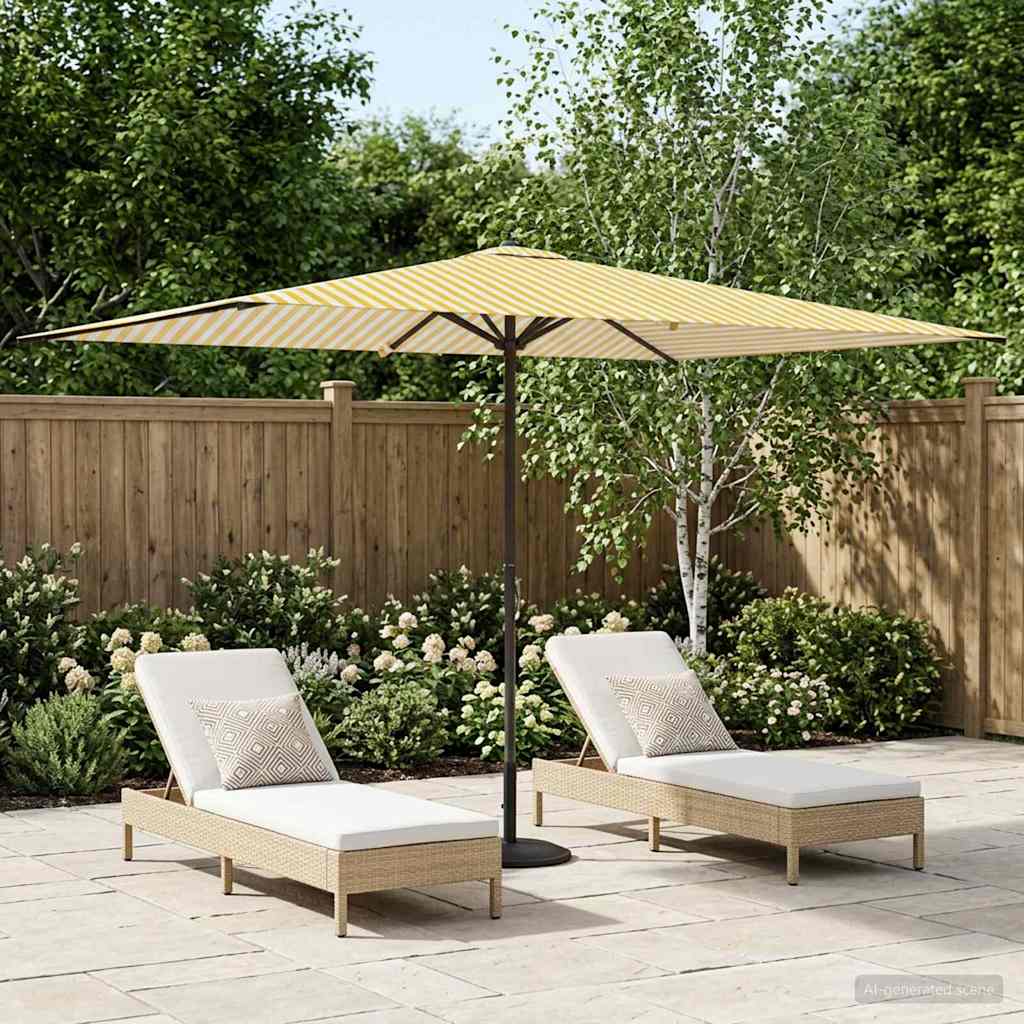 Sombrilla De Jardín 300 X 300 Cm Poliéster Rectangular