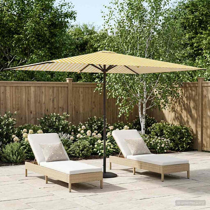 Sombrilla De Jardín 300 X 300 Cm Poliéster Rectangular