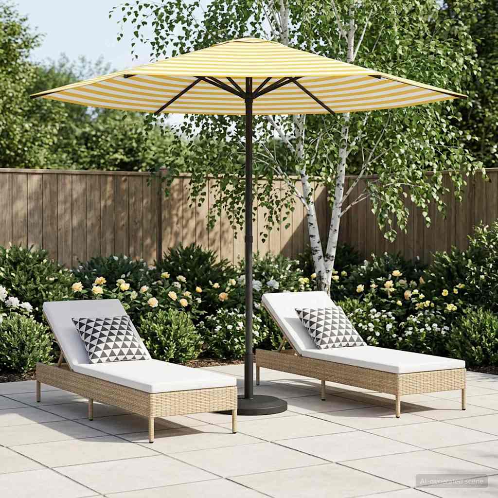 Sombrilla De Jardín 300 X 300 Cm Poliéster Rectangular
