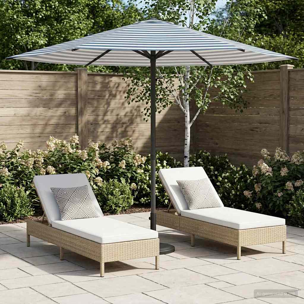 Sombrilla De Jardín 300 X 300 Cm Poliéster Rectangular
