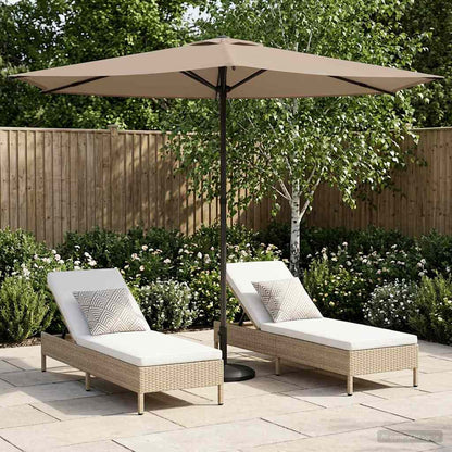 Sombrilla De Jardín 300 X 300 Cm Poliéster Rectangular