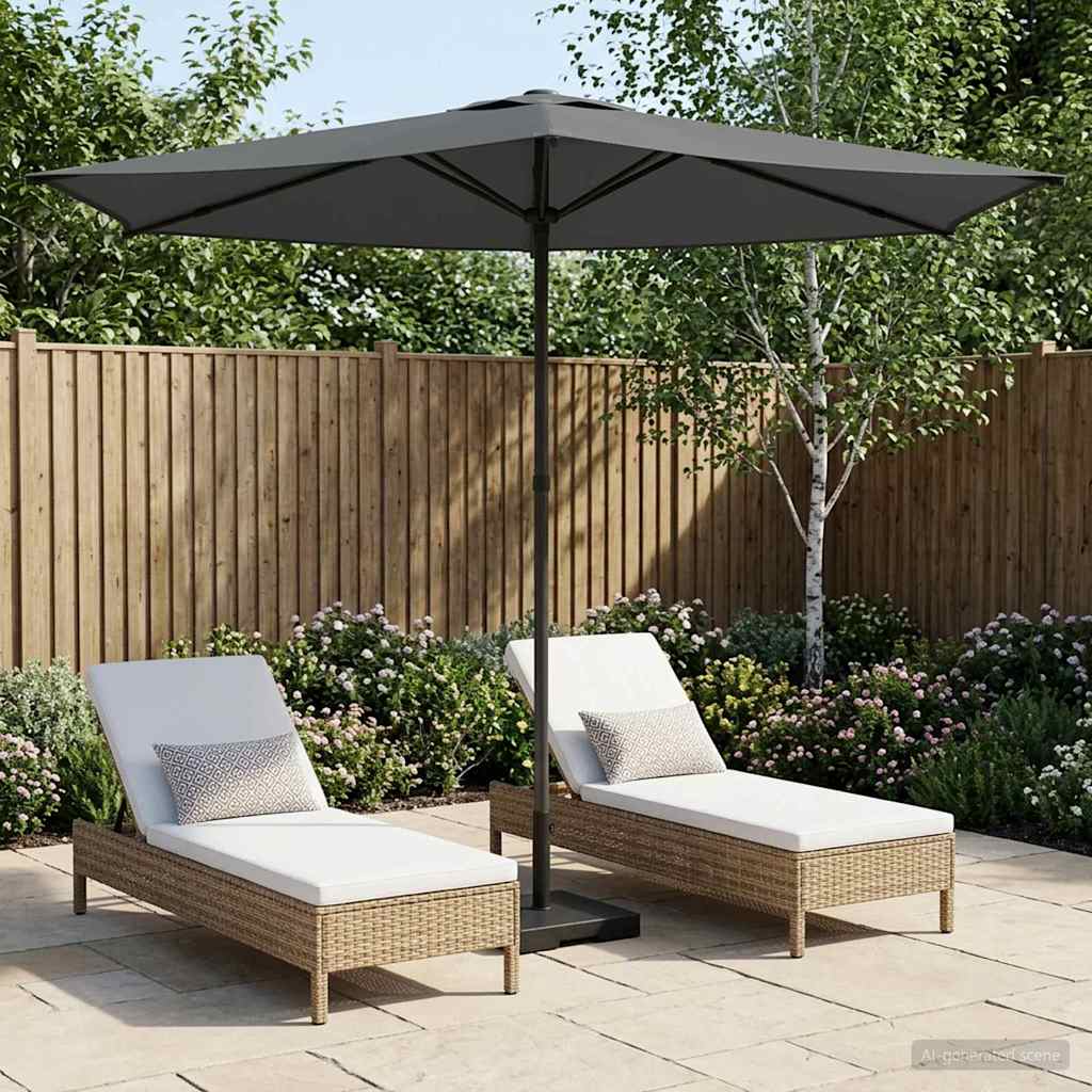 Sombrilla De Jardín 300 X 300 Cm Poliéster Rectangular